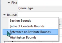 Filter in WordCruncher: Attribute Bounds