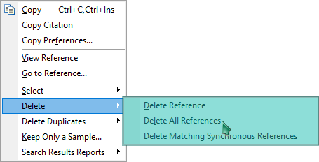 Example of delete duplicates