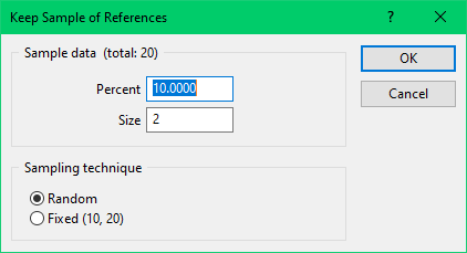 Example of keep sample